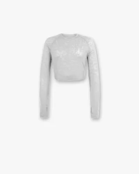 247 Glitch Cropped Trainings-T-Shirt