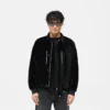 Bordeaux-Jacke aus gebürstetem Stoff Bordeaux-Jacke aus gebürstetem Stoff