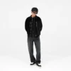 Bordeaux-Jacke aus gebürstetem Stoff Bordeaux-Jacke aus gebürstetem Stoff