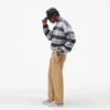 California Striped Henley-Pullover California Striped Henley-Pullover