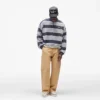 California Striped Henley-Pullover California Striped Henley-Pullover