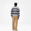 California Striped Henley-Pullover California Striped Henley-Pullover