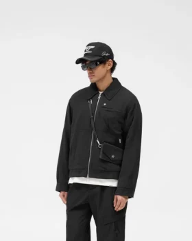 Crinkle-Truckerjacke