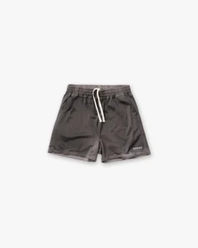 Gewaschene Mesh-Shorts