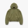 Initial Boxy Zip-Through-Hoodie Initial Boxy Zip-Through-Hoodie
