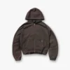 Initial Boxy Zip-Through-Hoodie