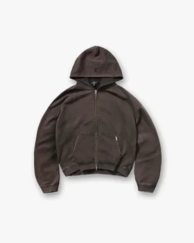 Initial Boxy Zip-Through-Hoodie