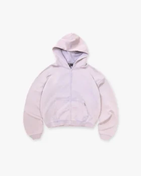 Initial Boxy Zip-Through-Hoodie