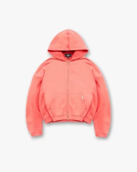 Initial Boxy Zip-Through-Hoodie