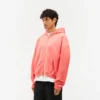Initial Boxy Zip-Through-Hoodie