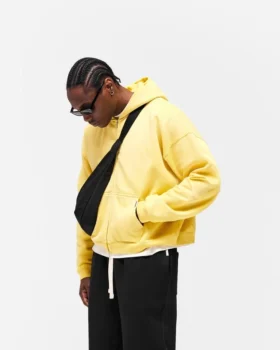 Initial Boxy Zip-Through-Hoodie