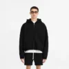 Initial Boxy Zip-Through-Hoodie Initial Boxy Zip-Through-Hoodie