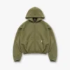 Initial Boxy Zip-Through-Hoodie Initial Boxy Zip-Through-Hoodie