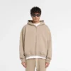 Initial Boxy Zip-Through-Hoodie Initial Boxy Zip-Through-Hoodie