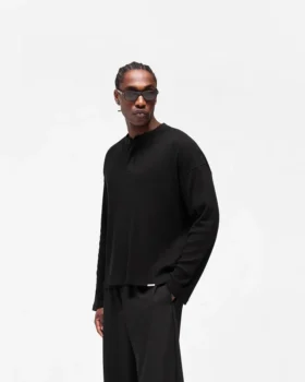 initial henley waffle langarm t shirt 2 280x350 - Initial Henley Waffle Langarm-T-Shirt