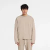 Initial Langarm-T-Shirt mit offenen Ärmelbündchen