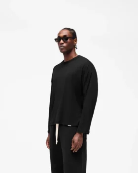Initial Sheer Rib Langarm-T-Shirt
