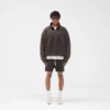 Initial Sweatshirt mit Trichterkragen und Viertelreißverschluss Initial Sweatshirt mit Trichterkragen und Viertelreißverschluss