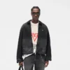 Jeansjacke mit Kragen aus Denim