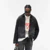 Jeansjacke mit Kragen aus Denim