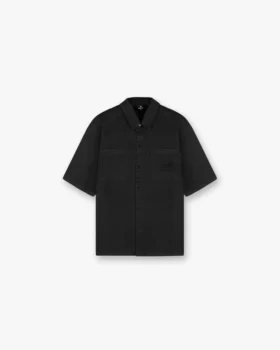 Kurzärmeliges Baumwoll-Overshirt