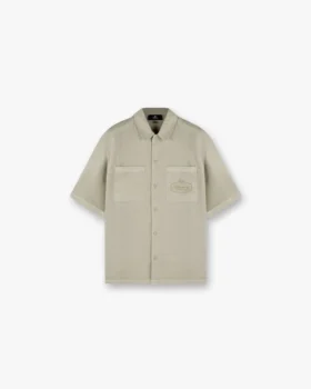 Kurzärmeliges Baumwoll-Overshirt