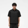 Kurzärmeliges Baumwoll-Overshirt Kurzärmeliges Baumwoll-Overshirt