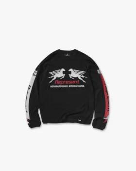 Mesh Pegasus Langarm-T-Shirt