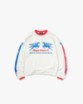 Mesh Pegasus Langarm-T-Shirt