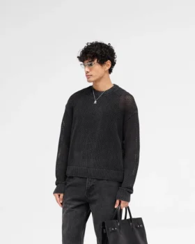 Pullover aus grobmaschigem Strick