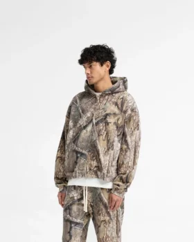 Realtree® Camo-Hoodie mit Reißverschluss und geradem Schnitt