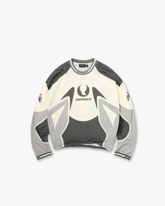 Represent X Belstaff Langarm-Racing-T-Shirt Represent X Belstaff Langarm-Racing-T-Shirt