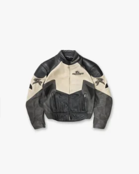Represent X Belstaff Leder-Rennjacke