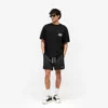 Gewaschene Mesh-Shorts