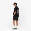 Gewaschene Mesh-Shorts