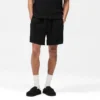 Shorts mit gestrickten Einsätzen Shorts mit gestrickten Einsätzen