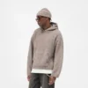 Strukturierter Borg-Hoodie Strukturierter Borg-Hoodie