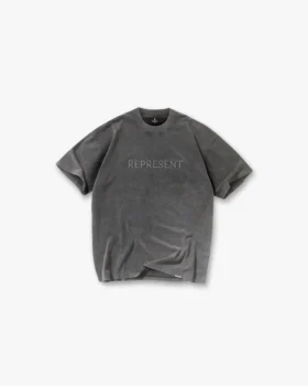 T-Shirt mit gesticktem Serif-Logo