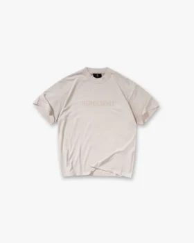 T-Shirt mit gesticktem Serif-Logo