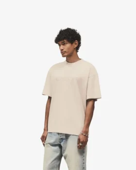 T-Shirt mit gesticktem Serif-Logo