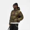 Transluzente Daunenjacke mit Kapuze Transluzente Daunenjacke mit Kapuze