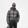 Transluzente Daunenjacke mit Kapuze Transluzente Daunenjacke mit Kapuze