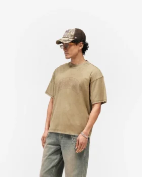 Verziertes „Represent“-T-Shirt