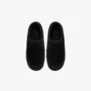 Winter-Pantolette aus haarigem Wildleder