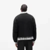 Zeilagiger Pullover mit Schriftzug